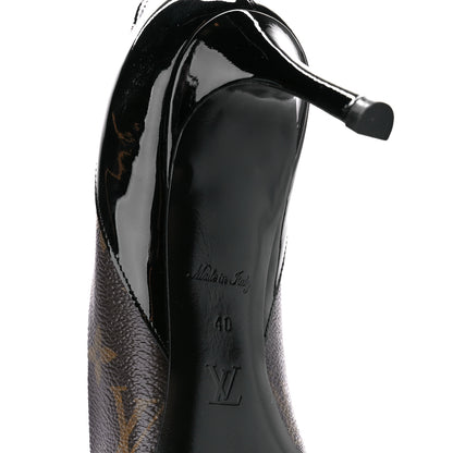 Louis Vuitton Monogram Cherie Pumps 40 Black 7 of 9