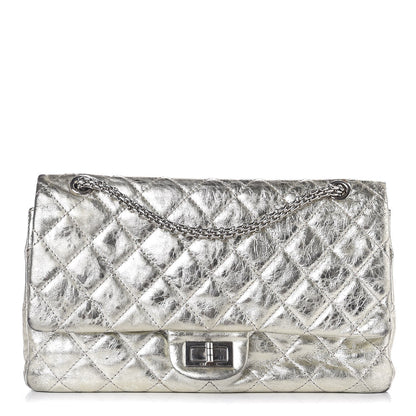 Chanel Metallic Aged Calfskin Quilted 2.55 Reissue 227 Flap Silver 1 of 22
