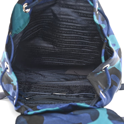 Prada Tessuto Nylon Camouflage Print Backpack Royal 4 of 11
