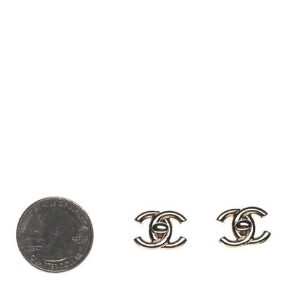 Chanel Metal CC Turnlock Earrings Gold 2 of 4
