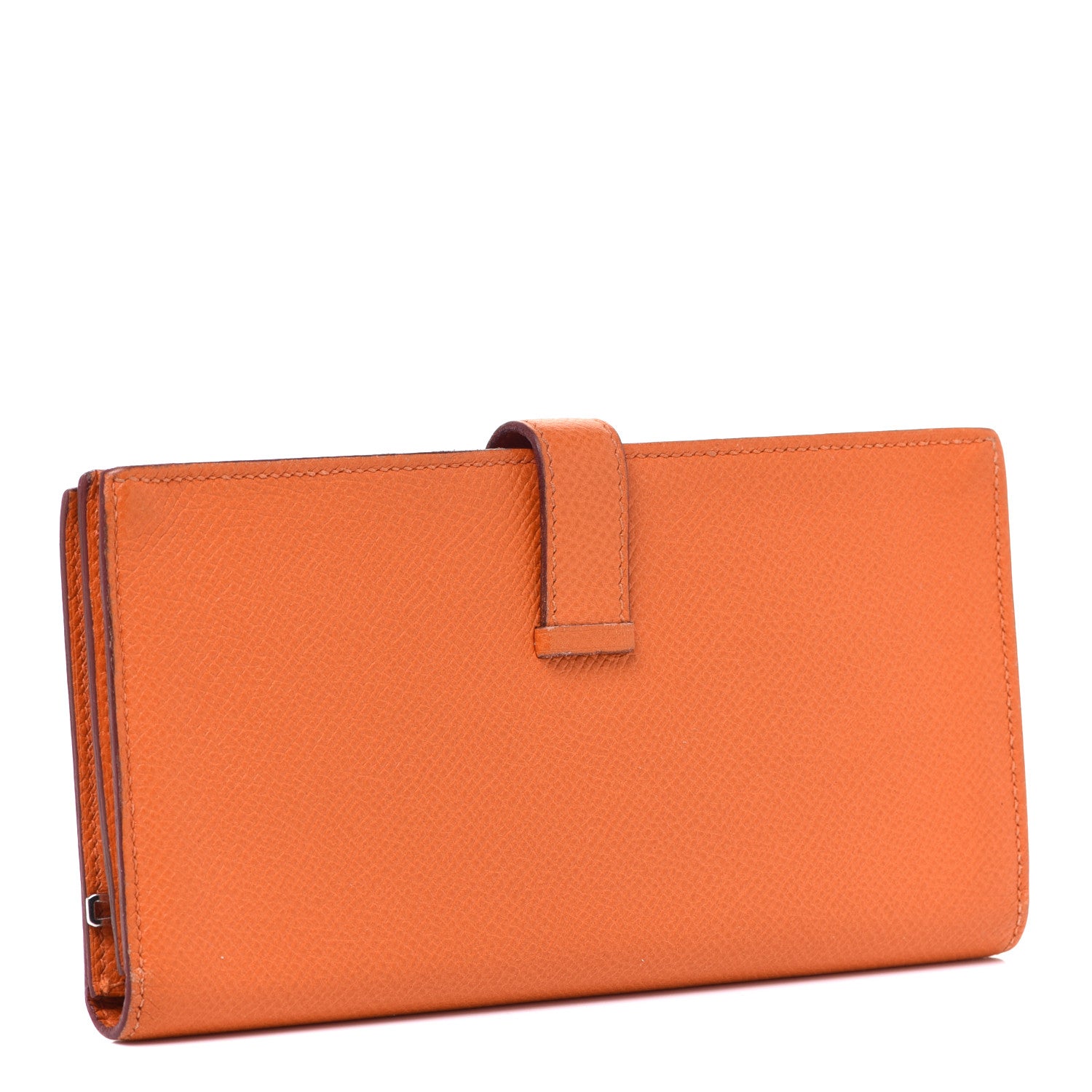 Hermes Epsom Bearn Gusset Wallet Orange 3 of 13