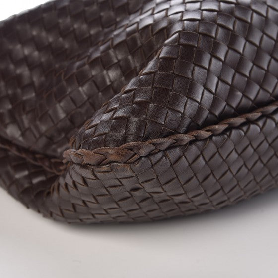 Nappa Intrecciato Large Veneta Hobo Ebano