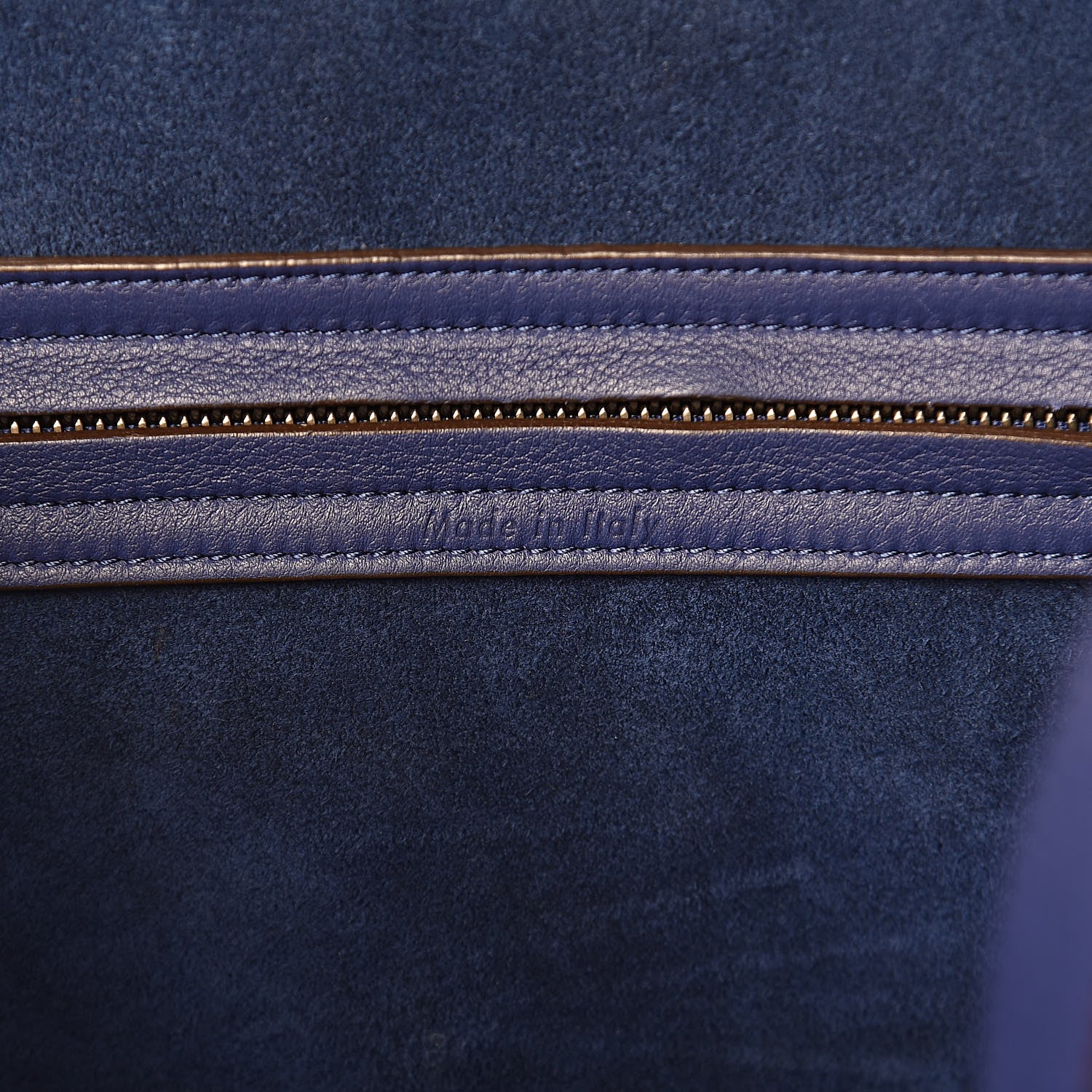 Celine Supple Calfskin Medium Phantom Luggage Indigo 6 of 12
