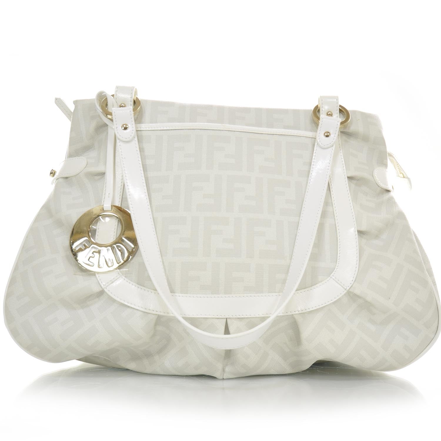 Fendi Zucca Spalmati Large Chef Shopper Tote White 1 of 10