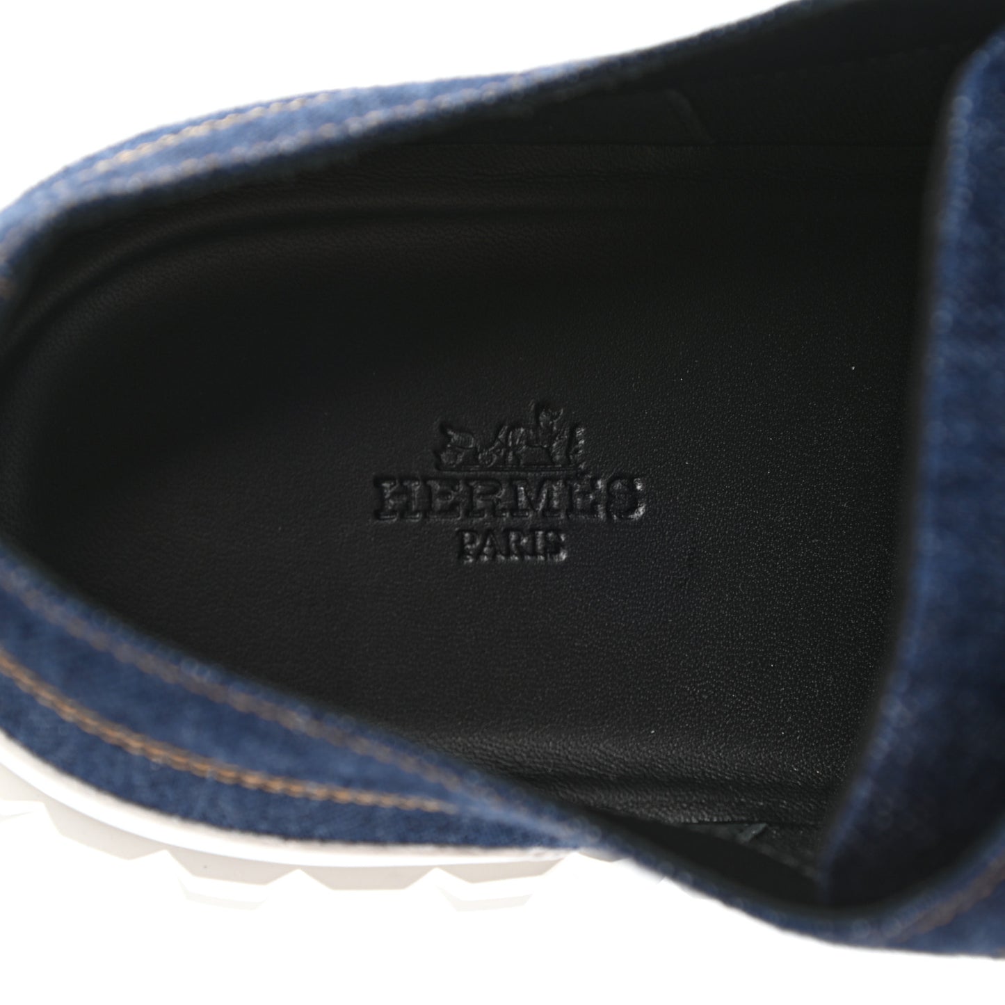 Denim Calfskin Cross Sneakers 45 Bleu Fonce