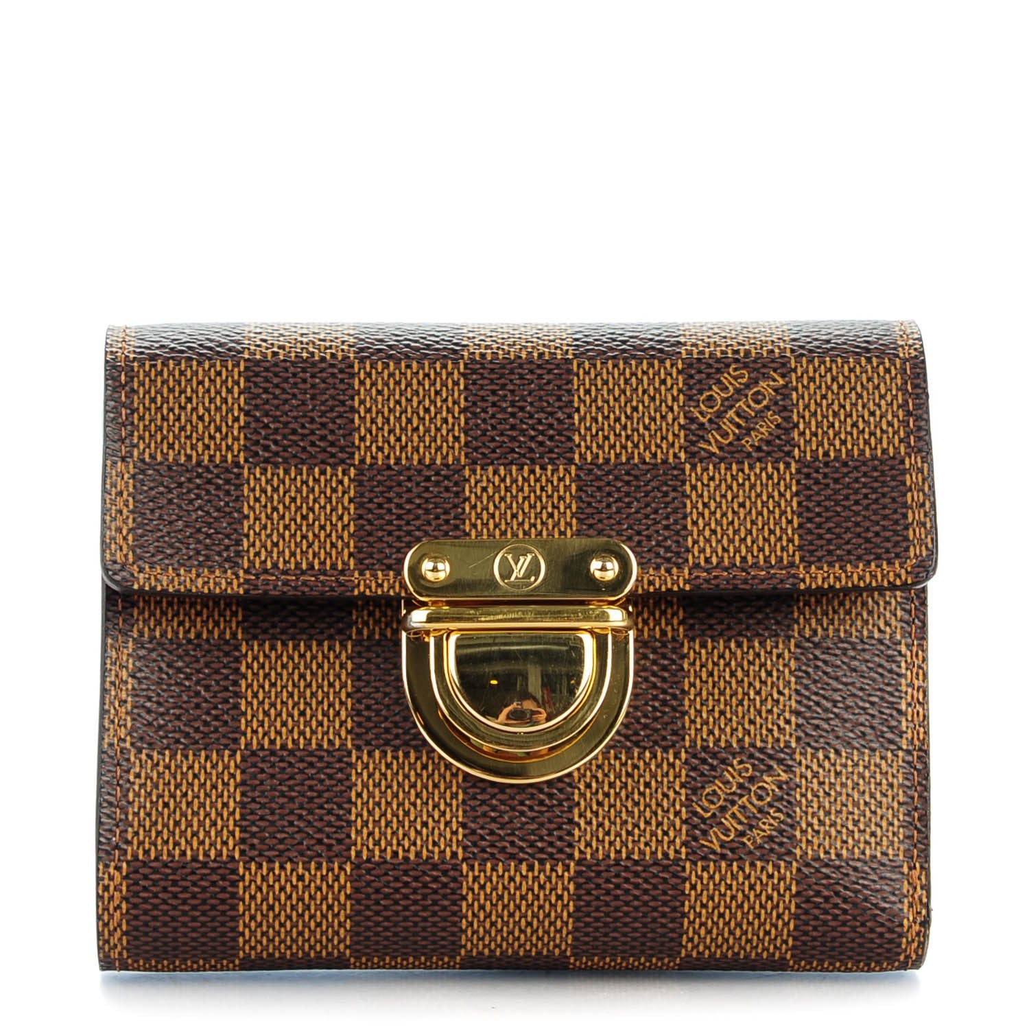 Louis Vuitton Damier Ebene Koala Compact Wallet 1 of 7