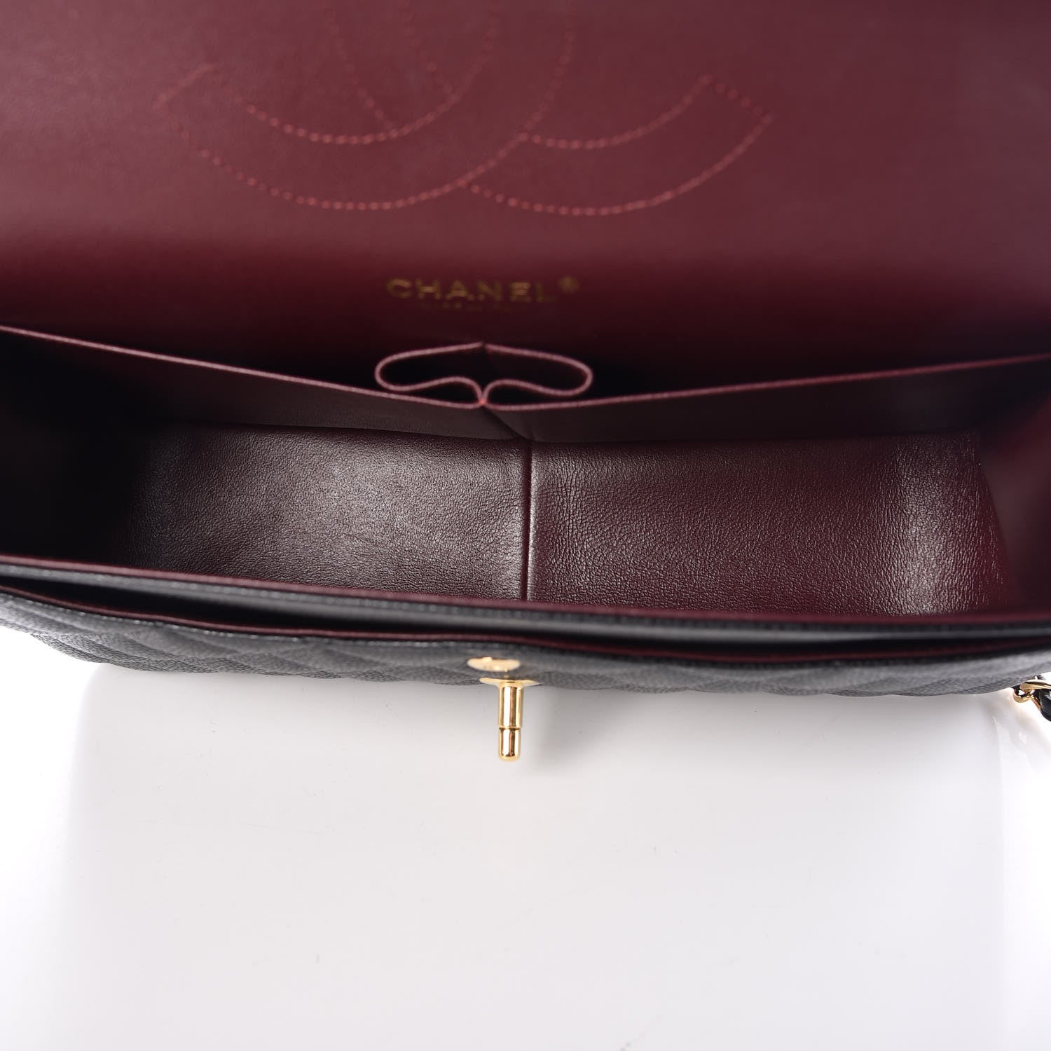 Chanel Caviar Quilted Jumbo Double Flap Black 5 of 11