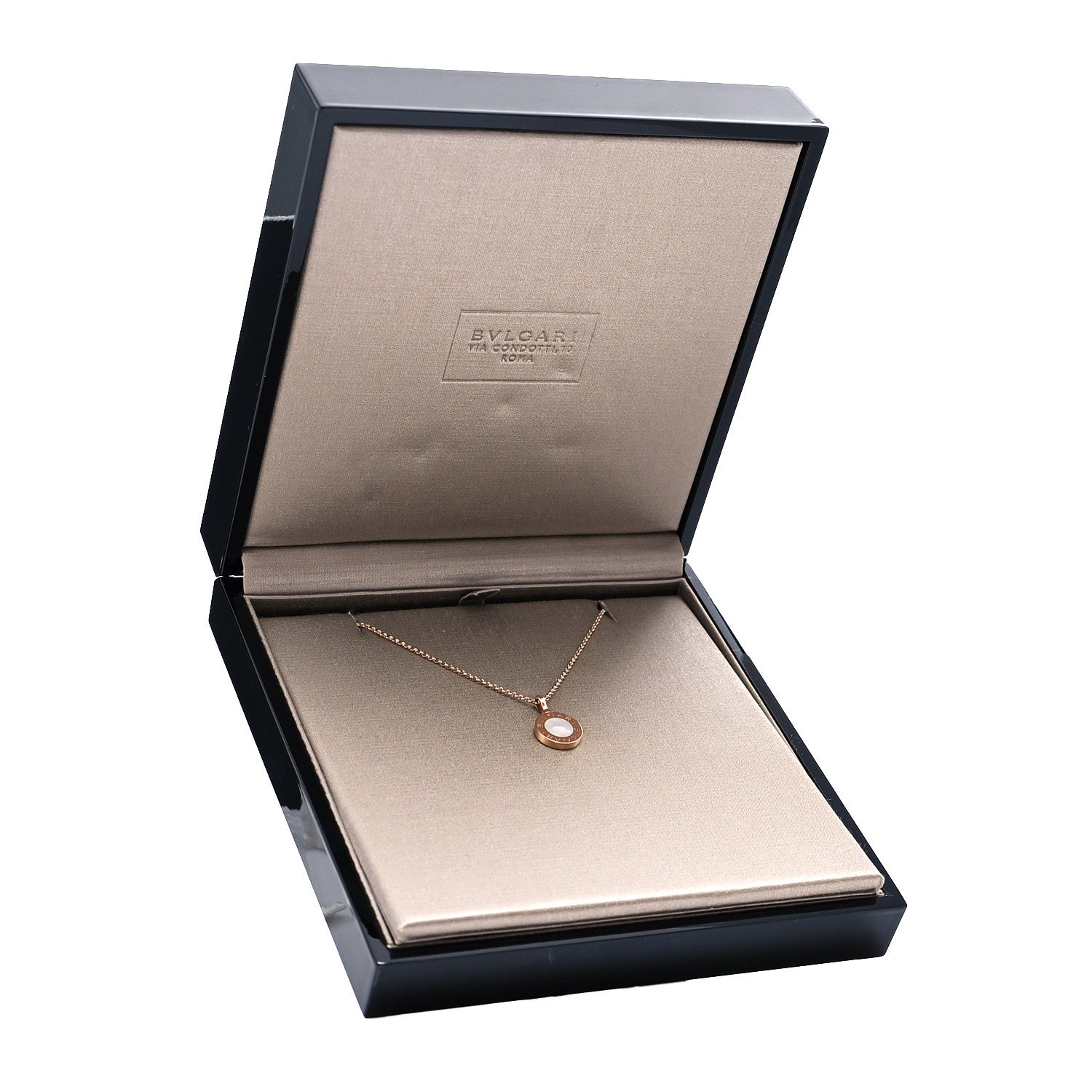 Bulgari 18K Rose Gold Mother of Pearl BVLGARI BVLGARI Pendant Necklace 9 of 9