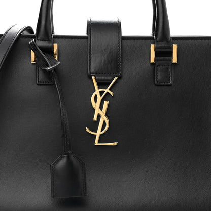 Saint Laurent Smooth Calfskin Small Monogram Cabas Black 8 of 15