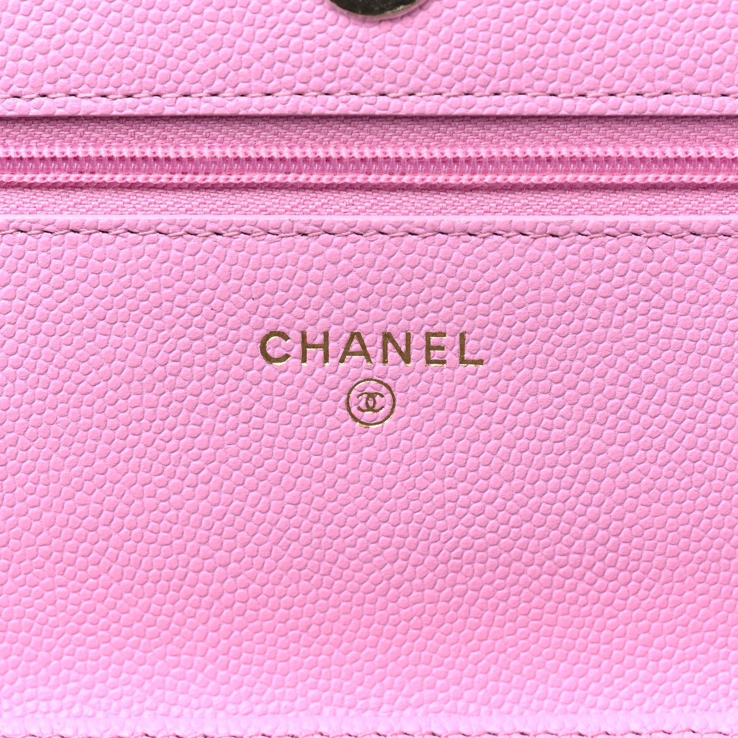 Caviar Quilted Perforated Metal CC Wallet On Chain WOC Lilac Light Green