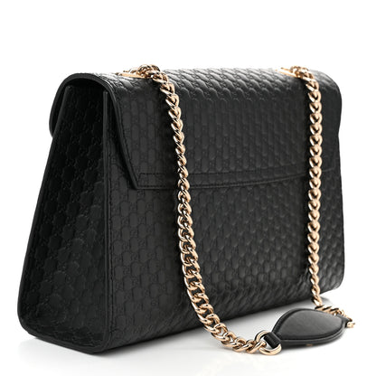 Gucci Microguccissima Medium Emily Chain Shoulder Bag Black 3 of 11