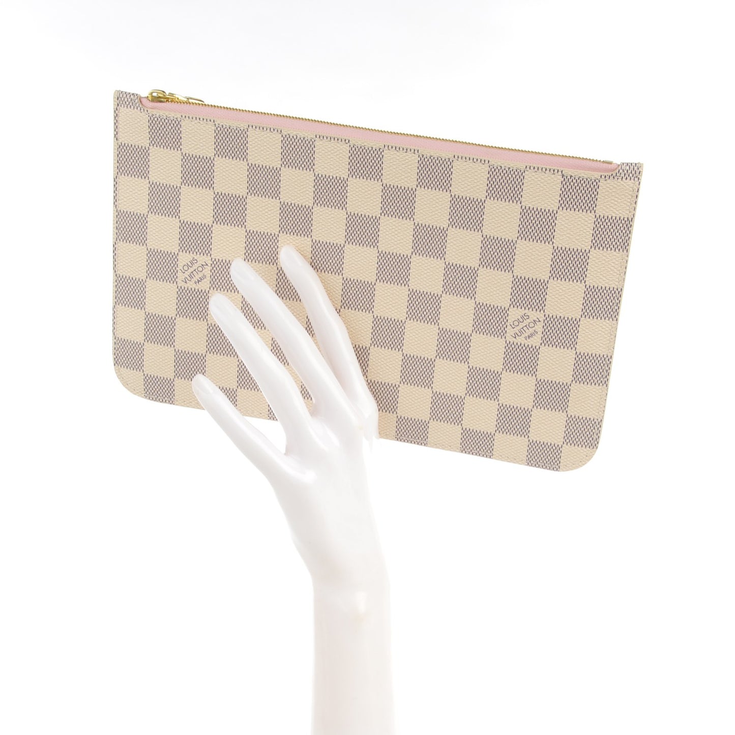 Damier Azur Neverfull MM GM Pochette Rose Ballerine