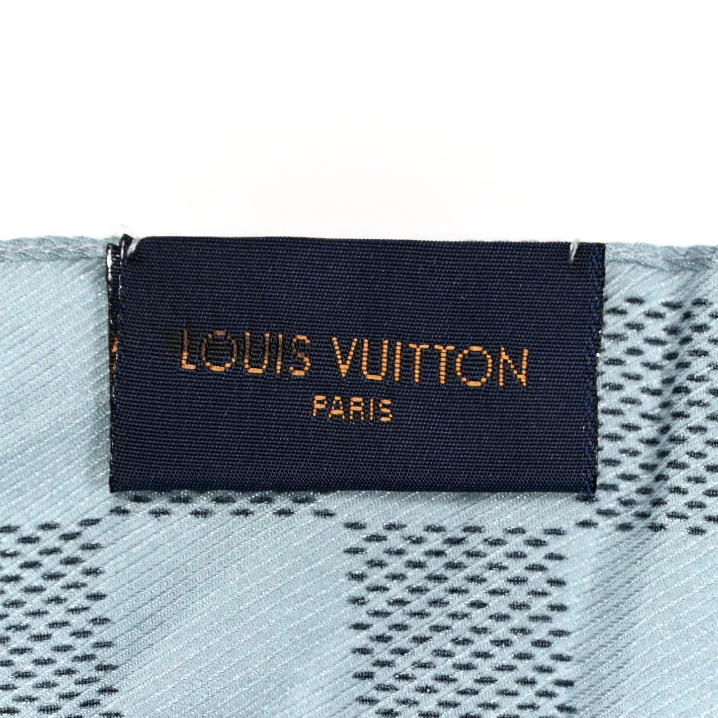 Cotton Silk Damier Cobalt Jungle Stole