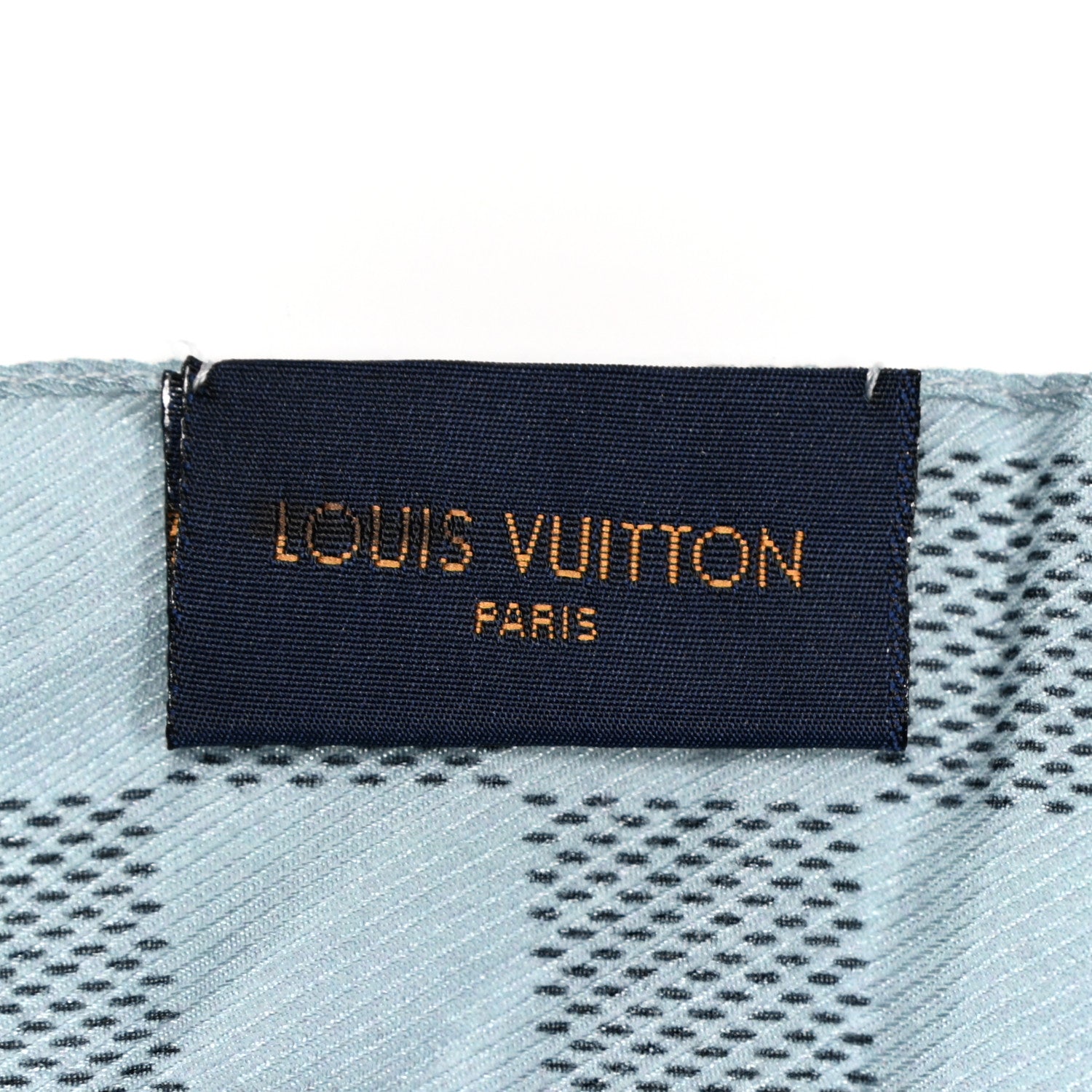 Louis Vuitton Cotton Silk Damier Cobalt Jungle Stole 5 of 5