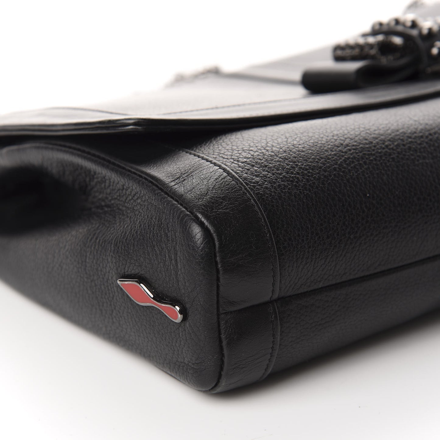 Calfskin Large Sweet Charity Shoulder Bag Black