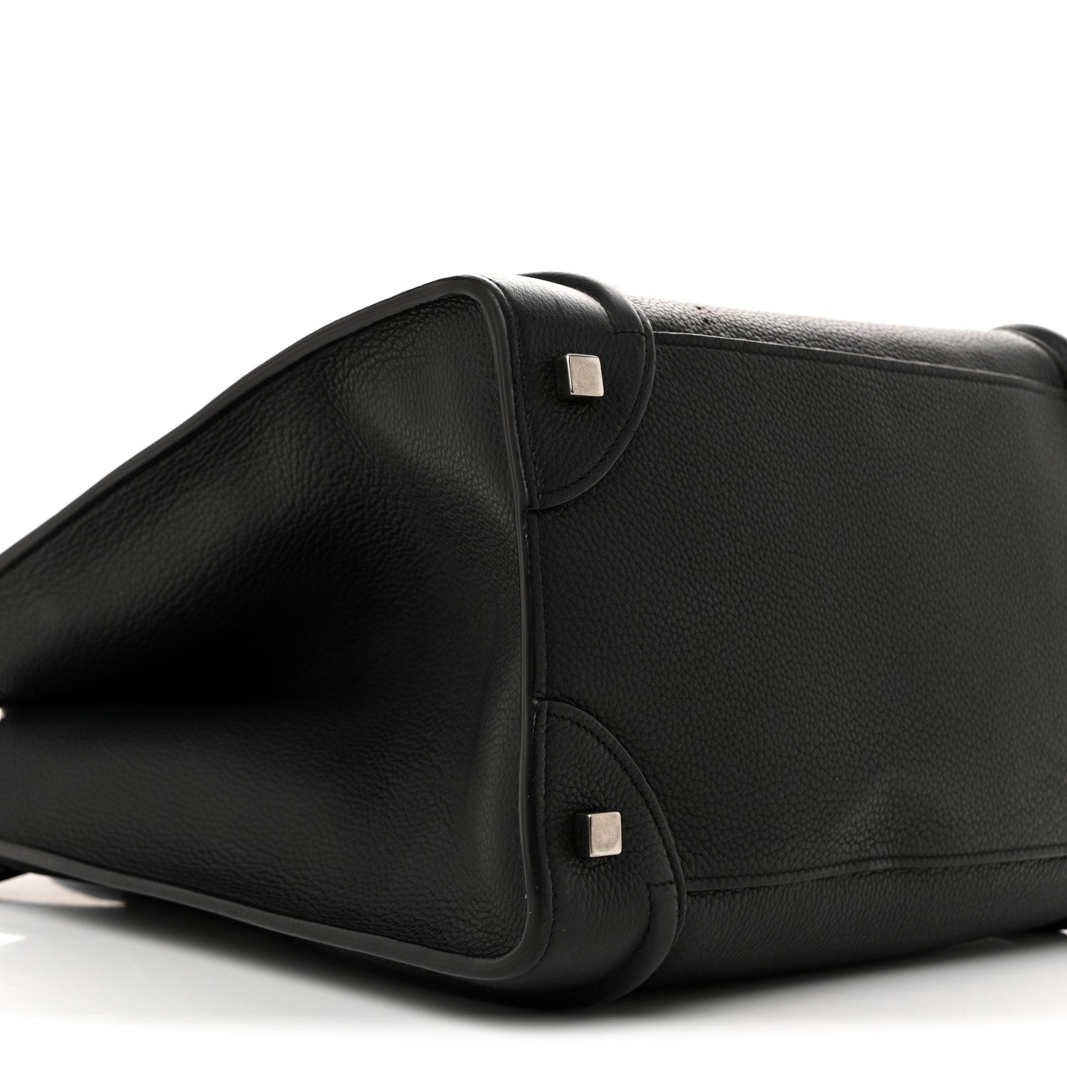 Celine Drummed Calfskin Mini Luggage Black 9 of 14