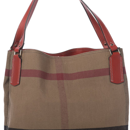 Burberry Canvas Mega Check Medium Maidstone Cadmium Red 11 of 11