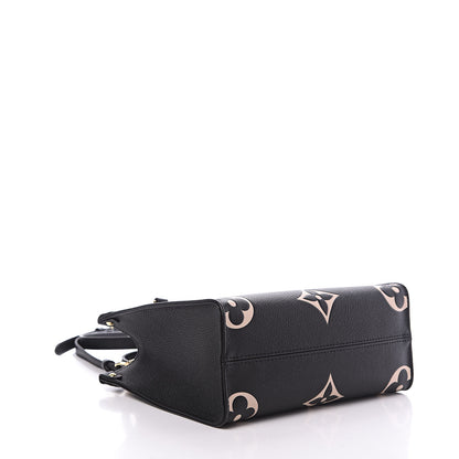 Louis Vuitton Empreinte Monogram Giant Onthego PM Black Beige 4 of 10
