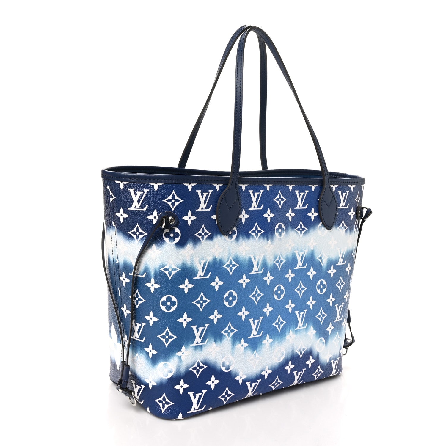 Louis Vuitton Monogram Escale Neverfull MM Blue 4 of 12