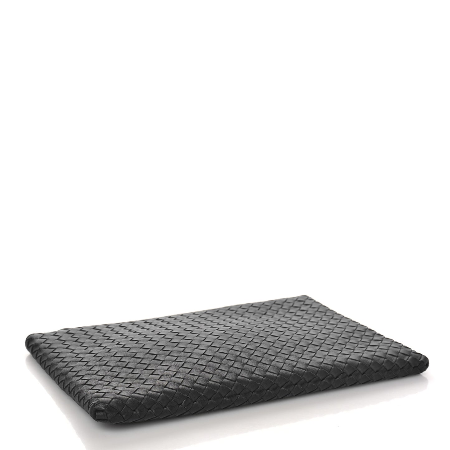 Nappa Intrecciato Medium Zip Pouch Black
