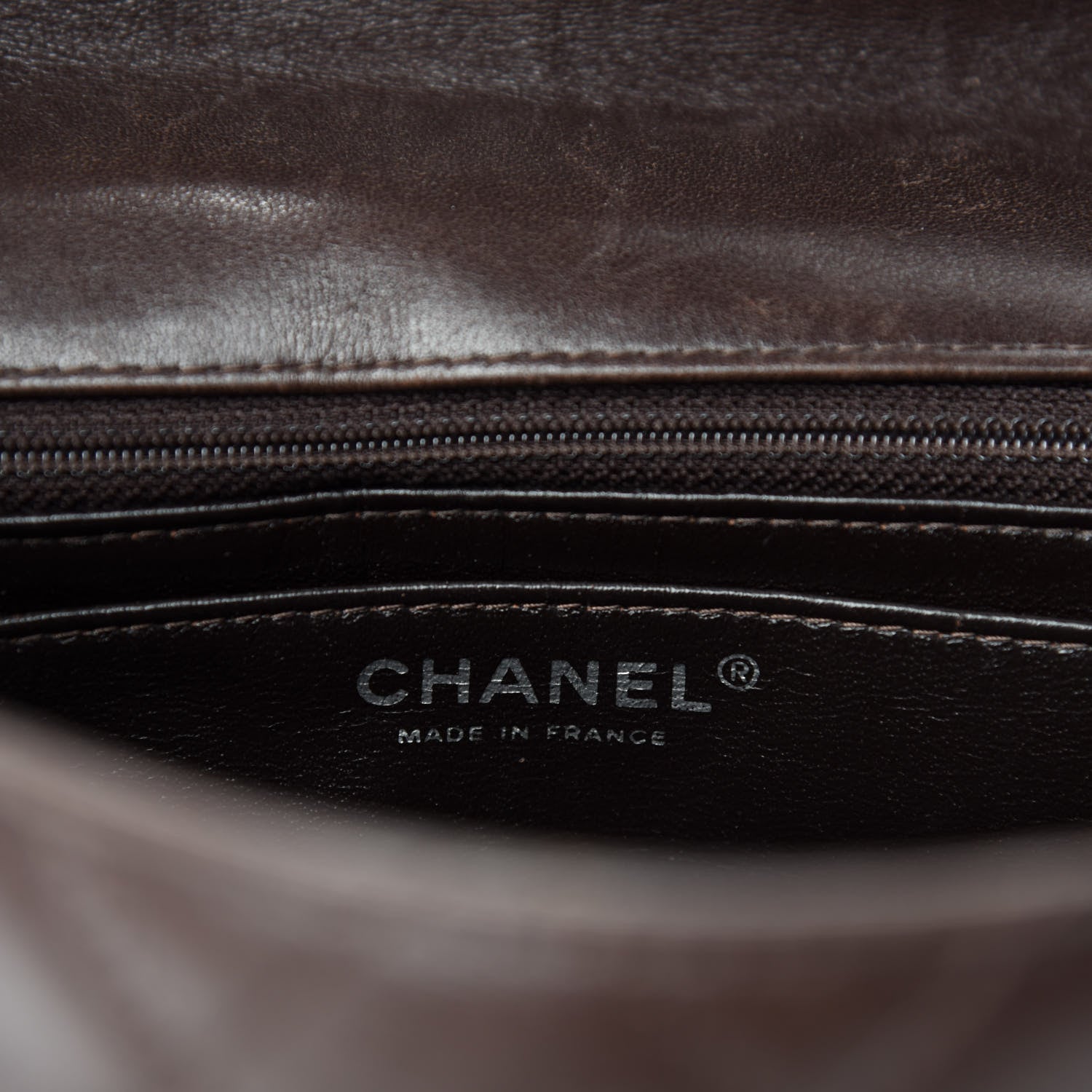 Chanel Washed Lambskin Quilted Jumbo Hybrid Reissue Flap Dark Brown 10 of 12