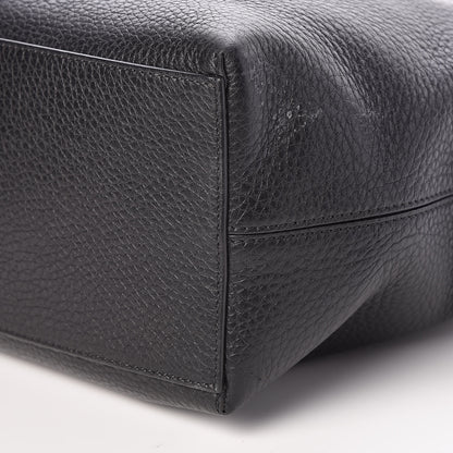 Valentino Garavani Grained Calfskin Rockstud Shoulder Tote Black 8 of 9