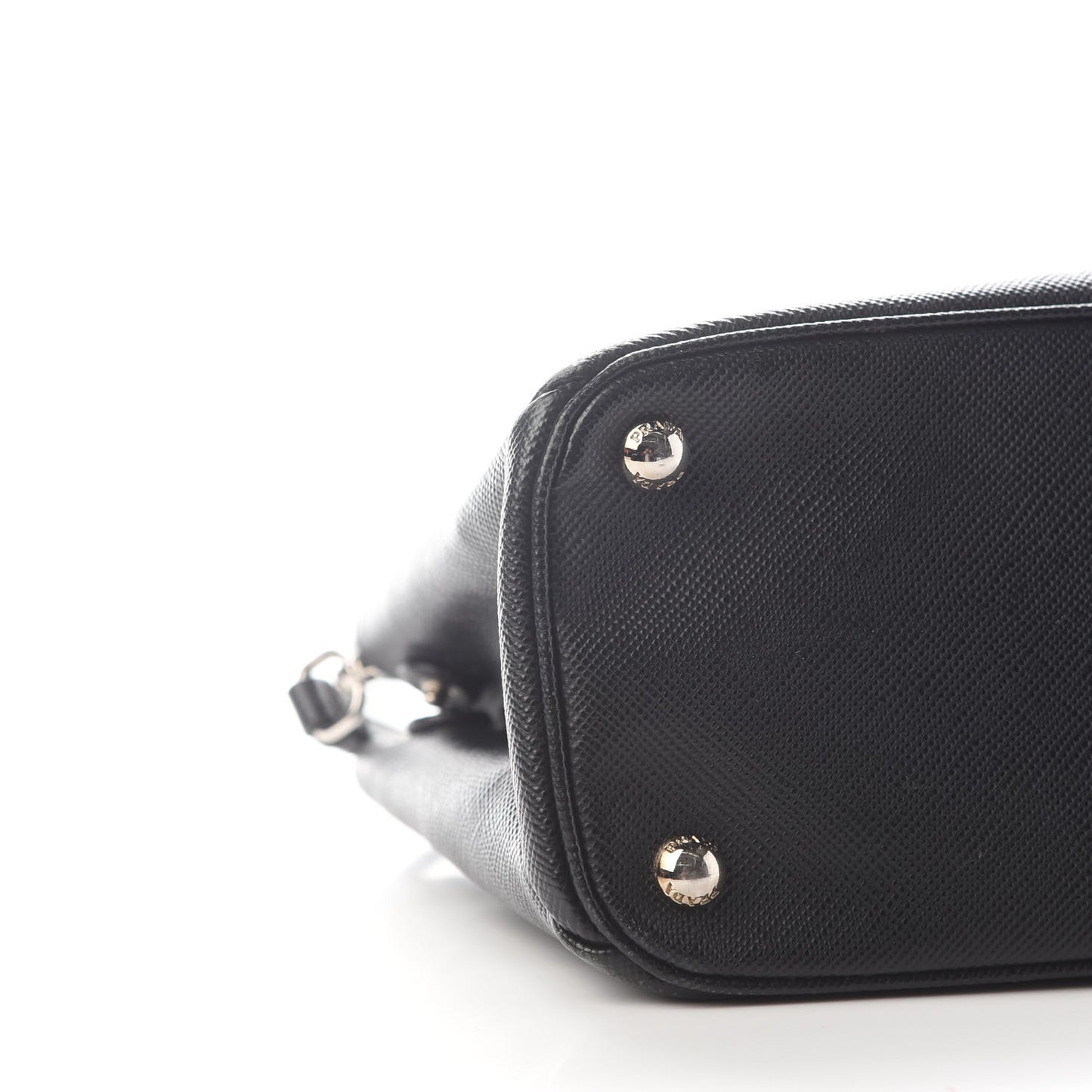 Saffiano Cuir Small Twin Tote Black