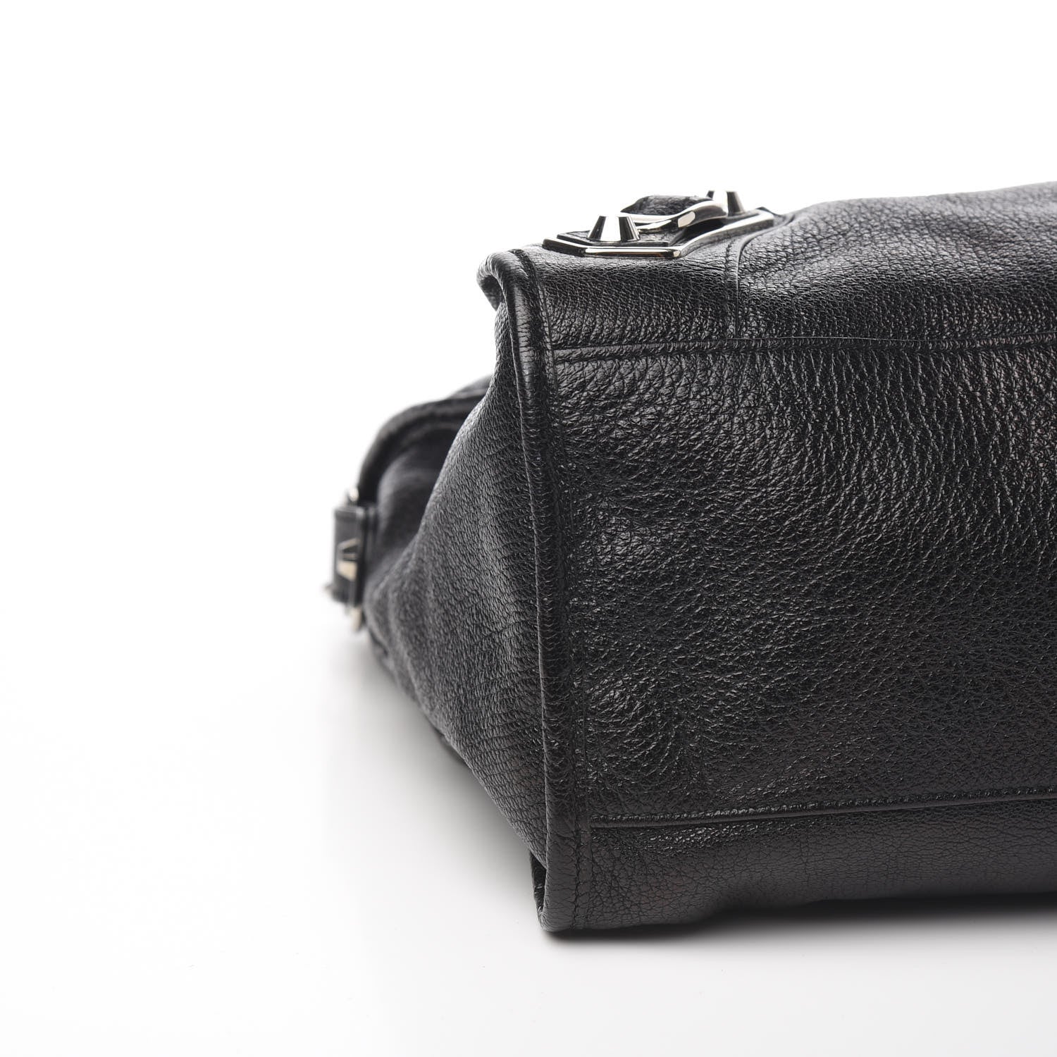 Balenciaga Chevre Silver Metallic Edge Hardware City Black 7 of 9