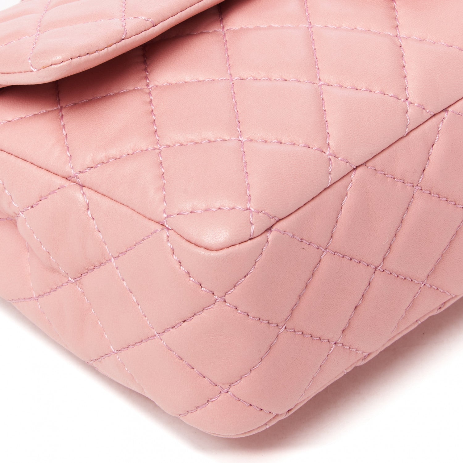 Chanel Lambskin Quilted Medium Double Flap Light Pink 5 of 9