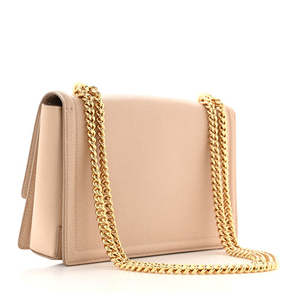 Salvatore Ferragamo Printed Calfskin Ginny Shoulder Bag Beige 3 of 10