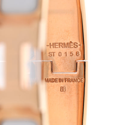 Hermes Enamel Narrow Clic Clac H Bracelet PM White 4 of 7