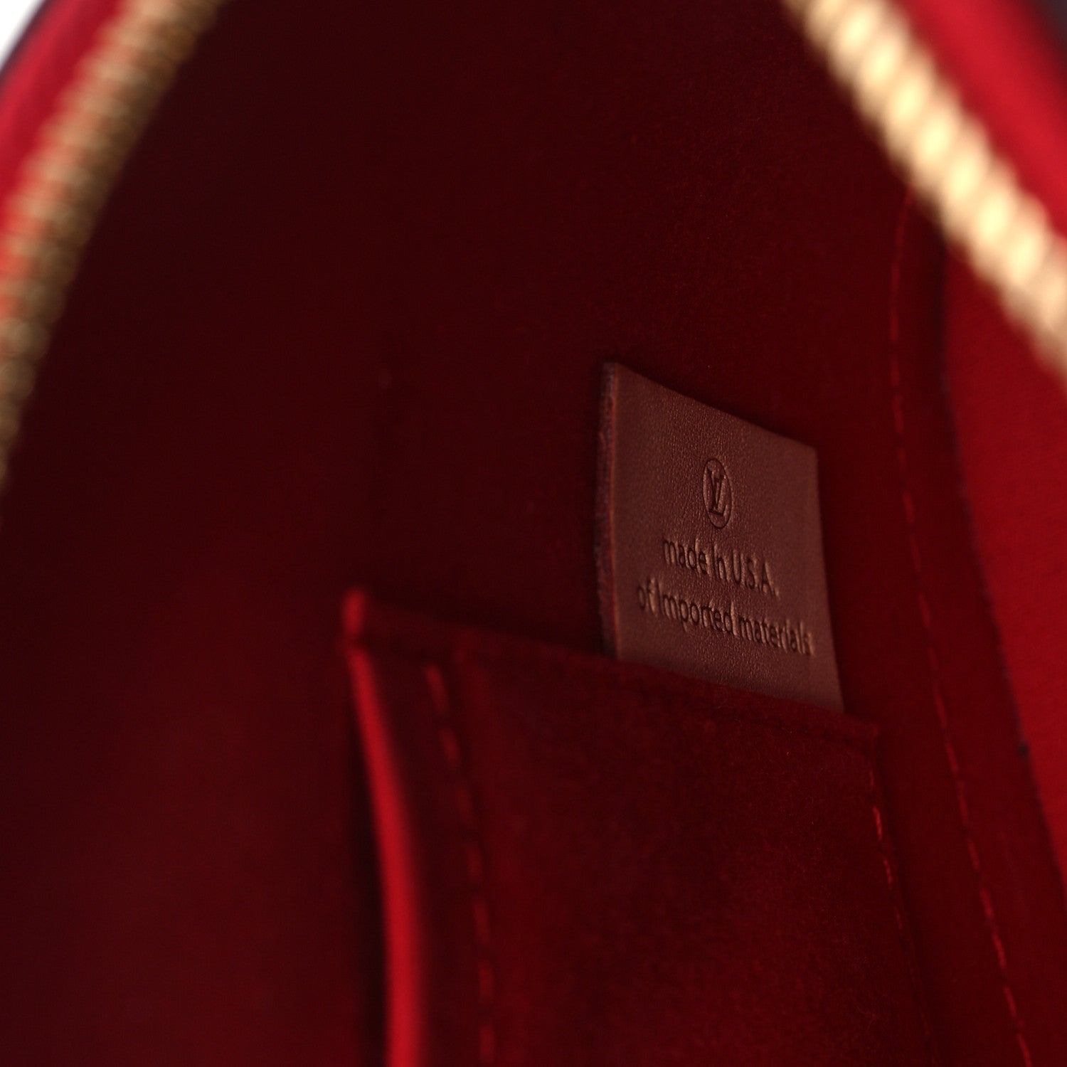 Louis Vuitton Vernis Alma BB Cherry 7 of 11