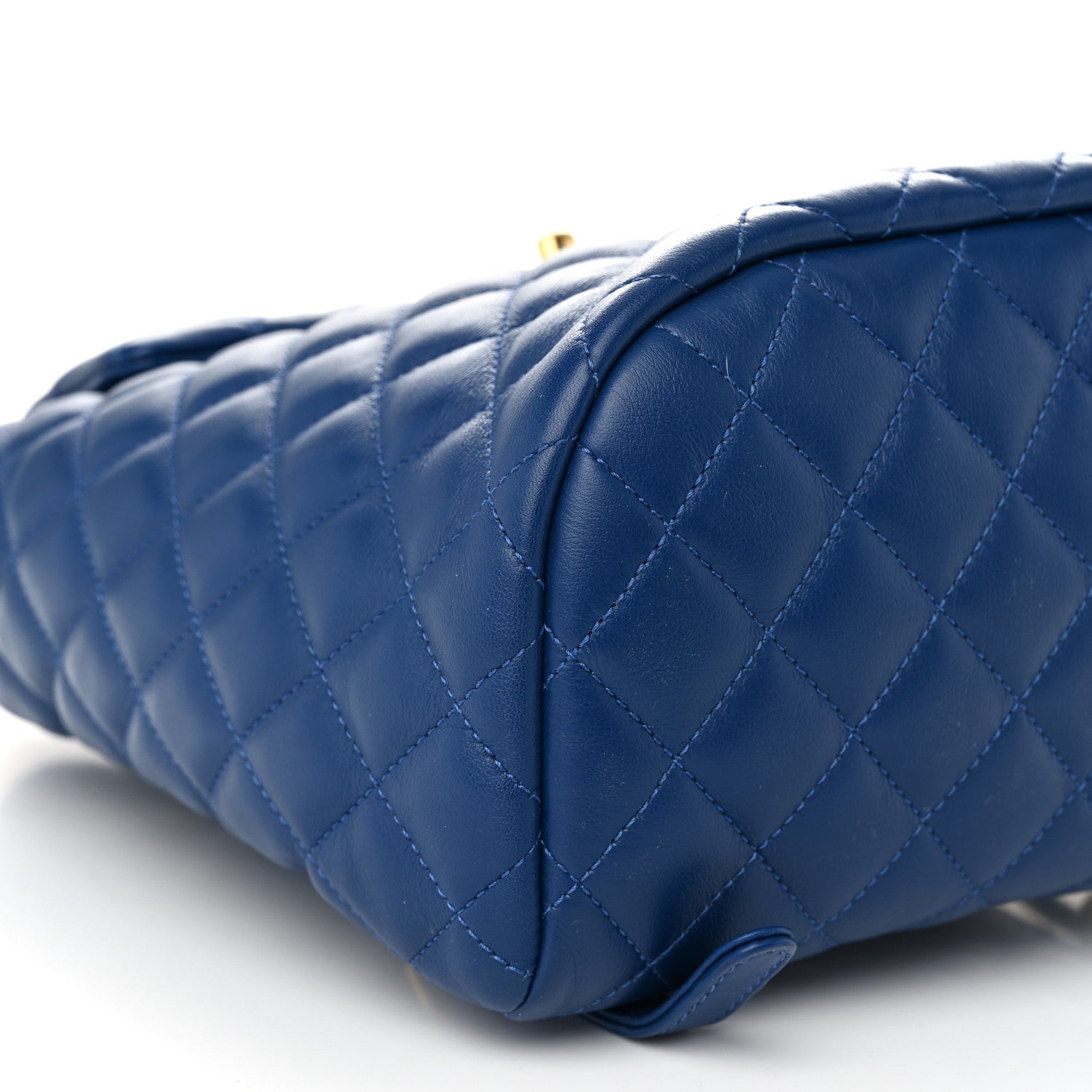 Chanel Calfskin Quilted Small Urban Spirit Backpack Blue 9 of 10