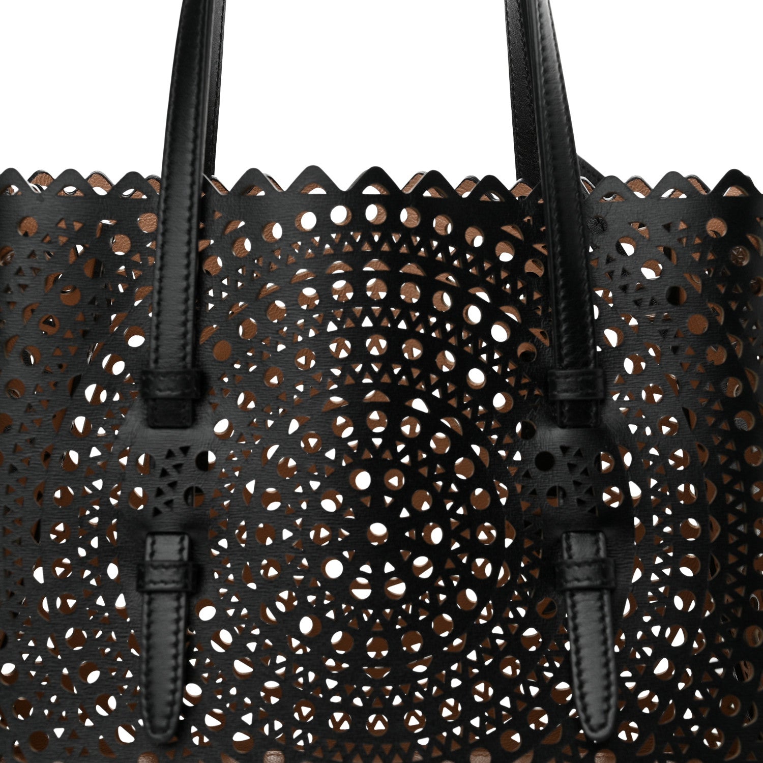 Alaia Lux Calfskin Vienne Mina 25 Bag Black 8 of 10