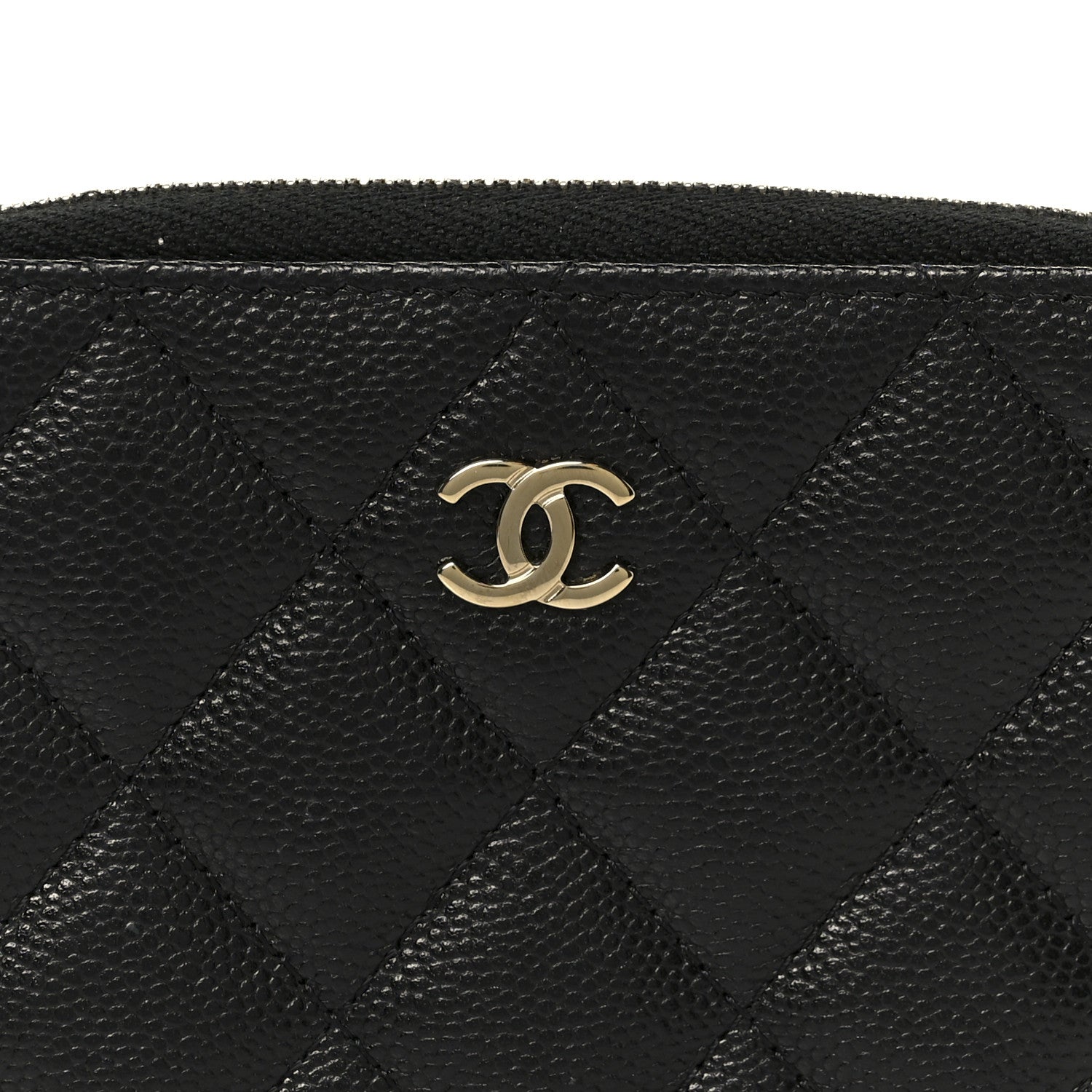 Chanel Caviar Quilted Small Zip Around Wallet Black 10 of 11