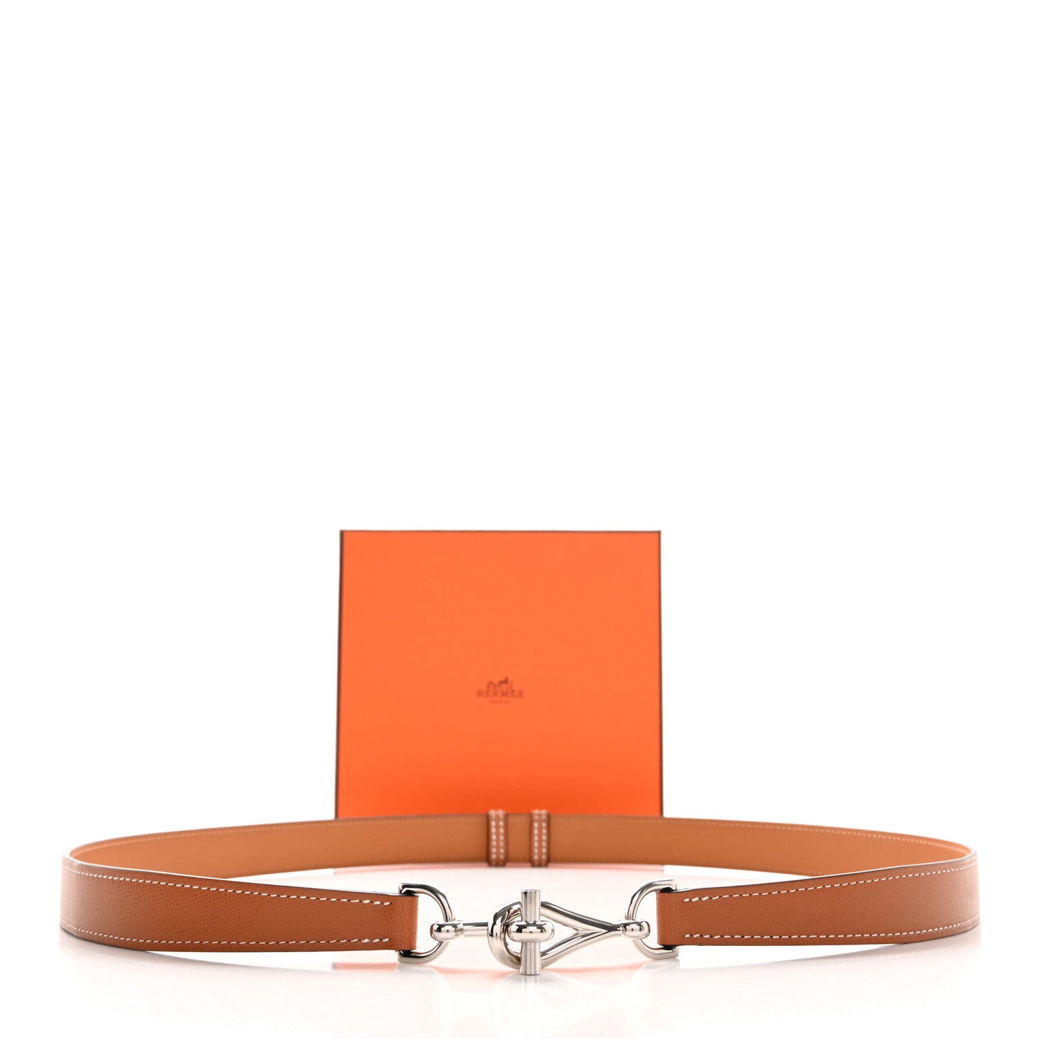 Hermes Madame Calfskin 24mm Regate Belt Gold 5 of 5