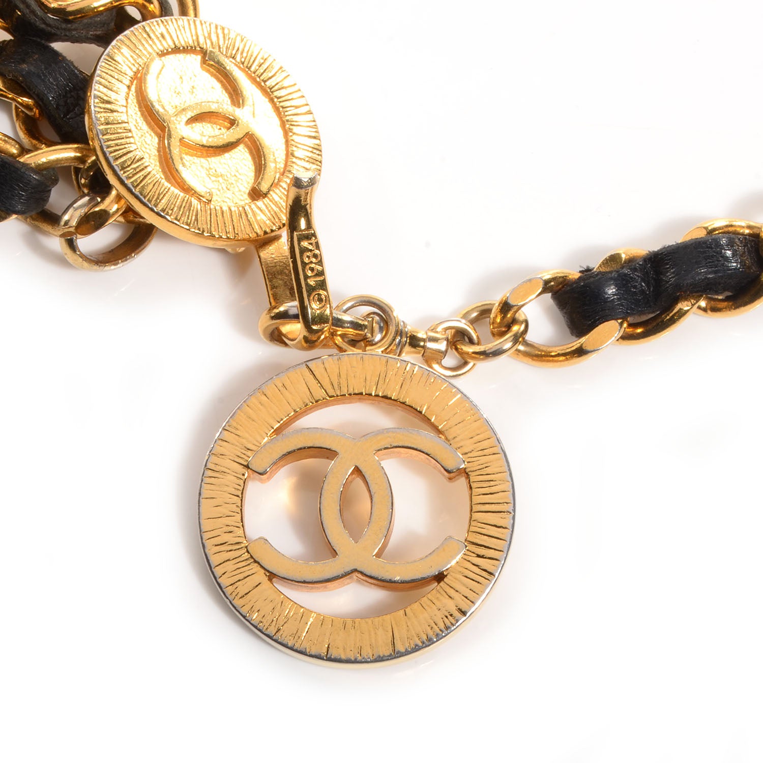 Chanel Lambskin Triple Chain Link CC Belt Gold 3 of 5