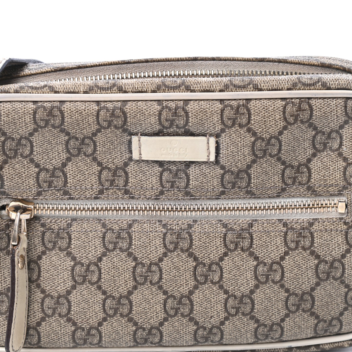 GG Plus Monogram Small Shoulder Bag Off White