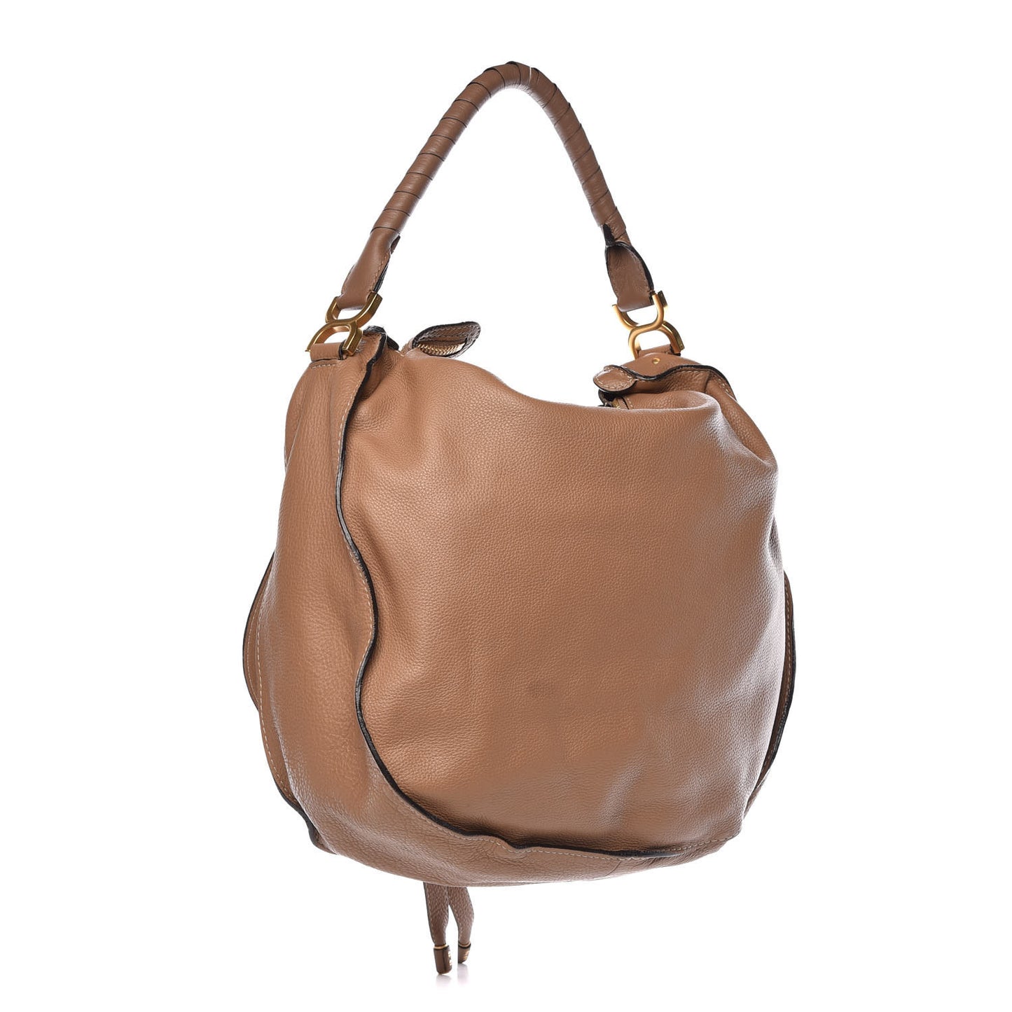 Calfskin Large Marcie Hobo Nut