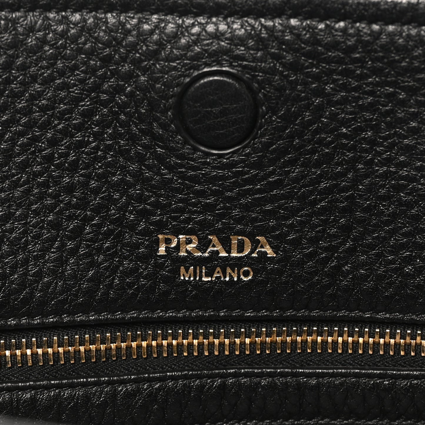Vitello Daino Pocket Shopping Tote Black