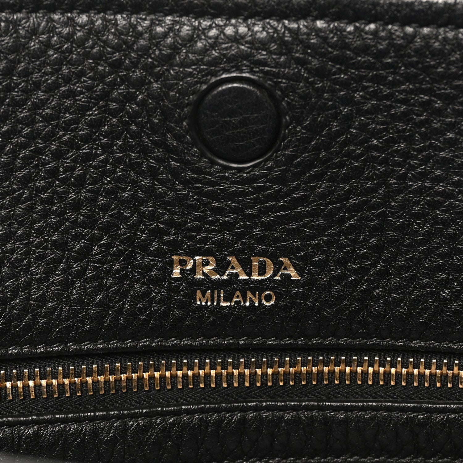 Prada Vitello Daino Pocket Shopping Tote Black 6 of 9
