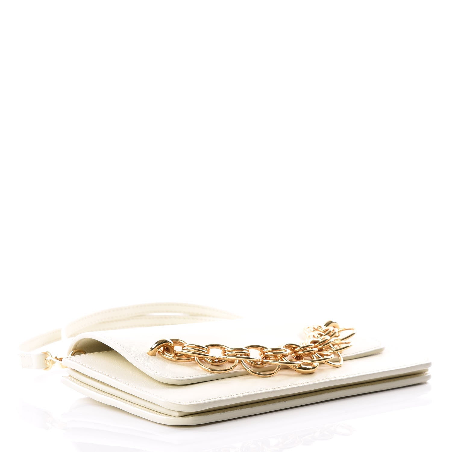Chloe Calfskin Drew Bijou Clutch Natural White 3 of 10