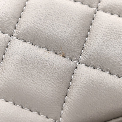Chanel Lambskin Quilted Mini Rectangular Flap Grey 11 of 13