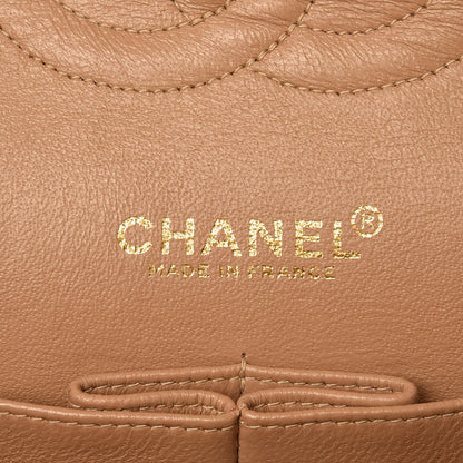 Chanel Lambskin Quilted Medium Double Flap Beige 7 of 14