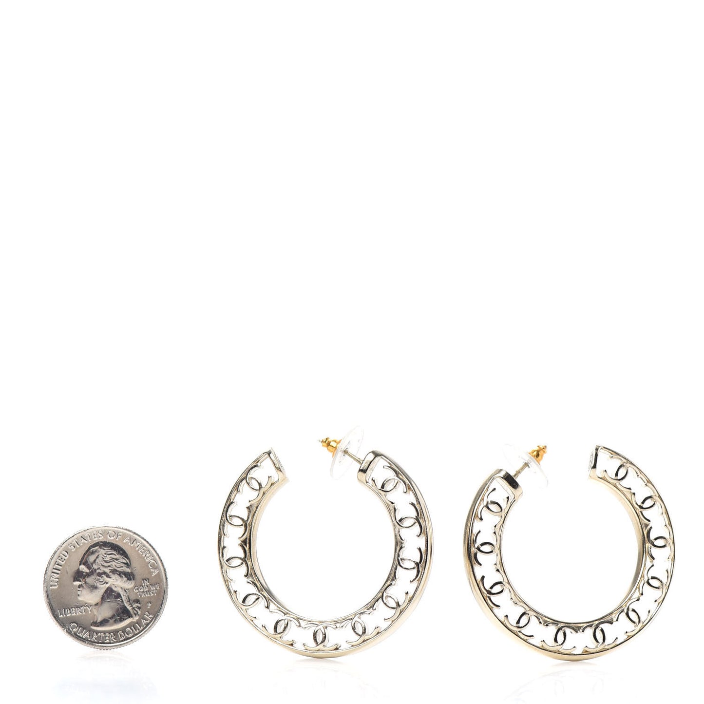 CC Hoop Earrings Gold