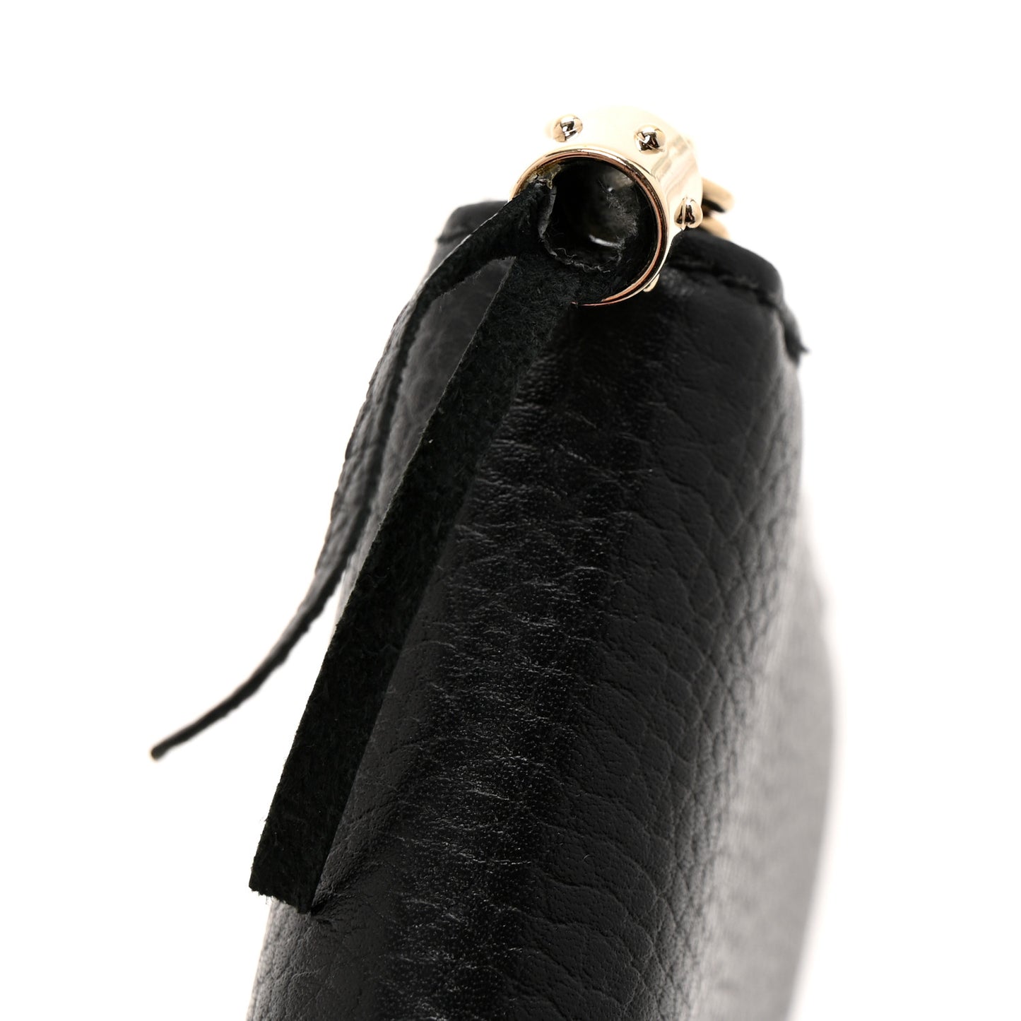 Pebbled Calfskin Soho Zip Around Wallet Black