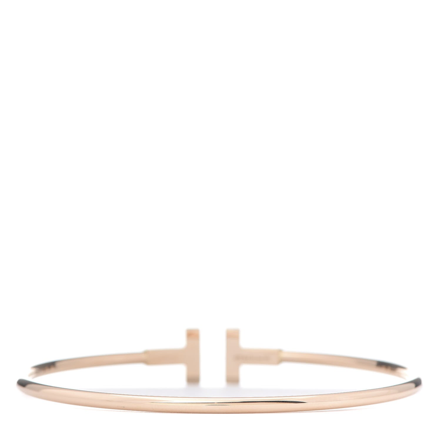 Tiffany 18K Rose Gold T Wire Bracelet 3 of 5