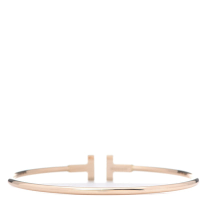 Tiffany 18K Rose Gold T Wire Bracelet 3 of 5