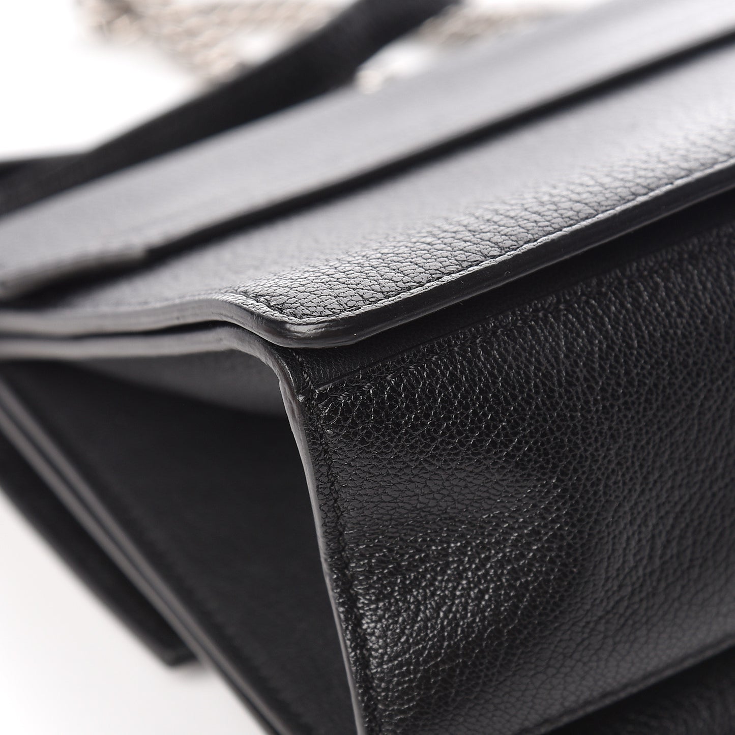 Goatskin Small GV3 Shoulder Bag Black
