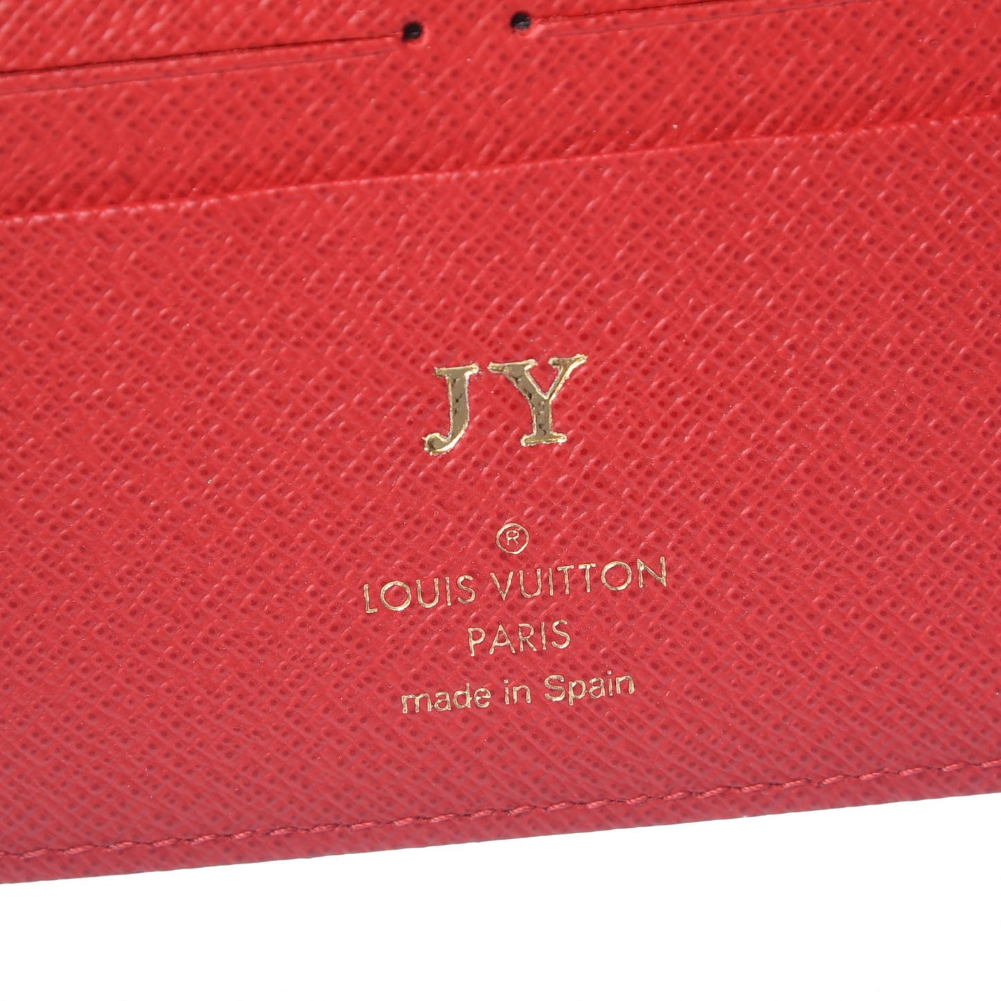Damier Ebene Insolite Wallet Red